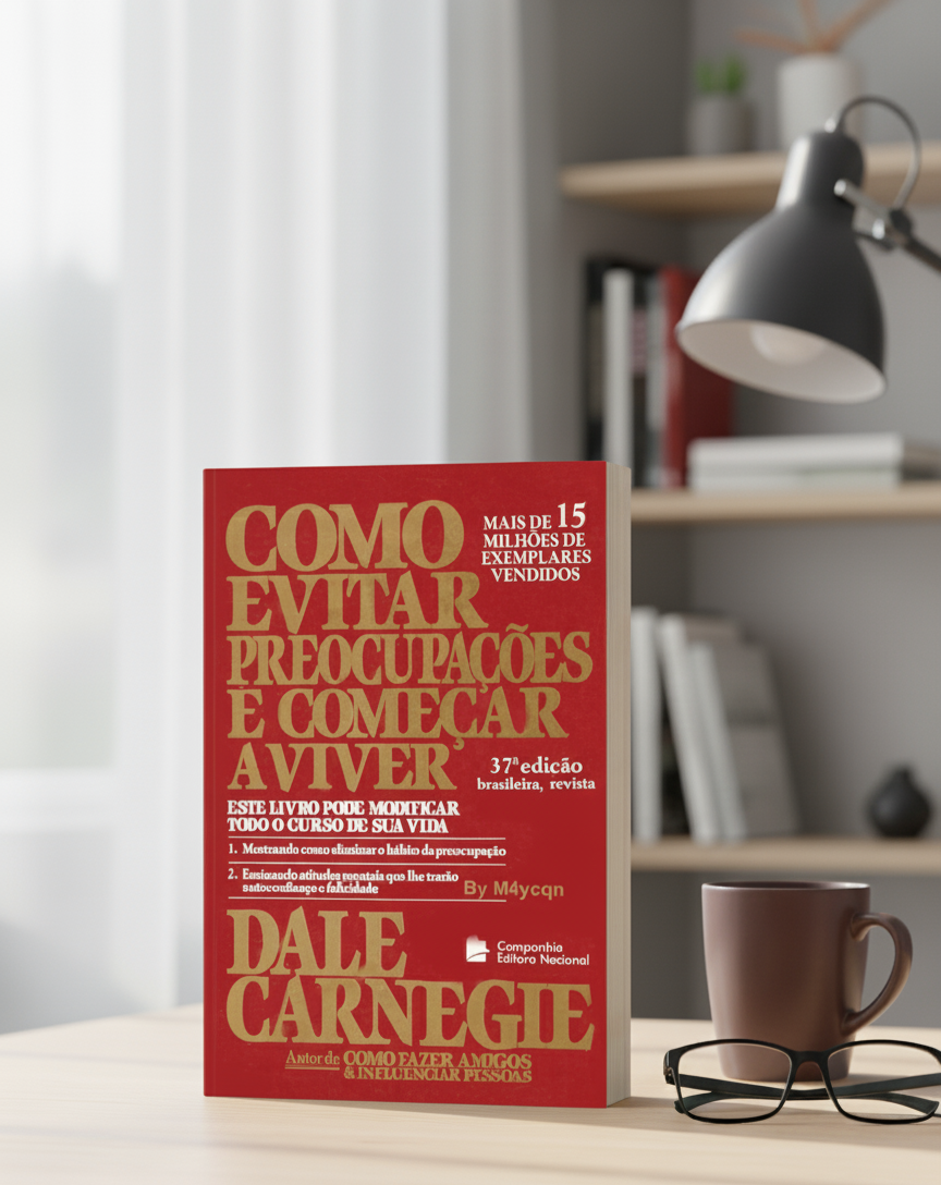 Capa do livro Como evitar preocupações