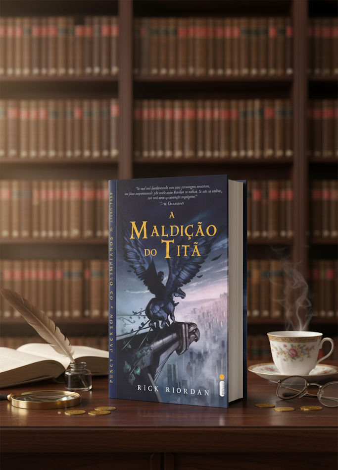 Capa do livro Percy Jackson e os Olimpianos: A Maldição do Titã