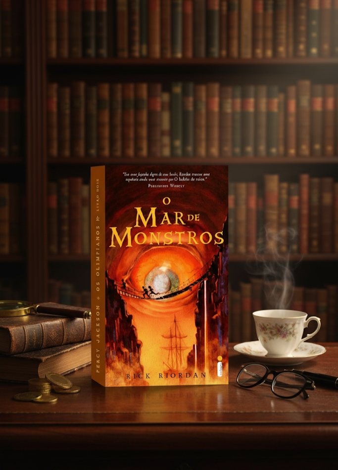 Capa do livro Percy Jackson e os Olimpianos: O Mar de Monstros