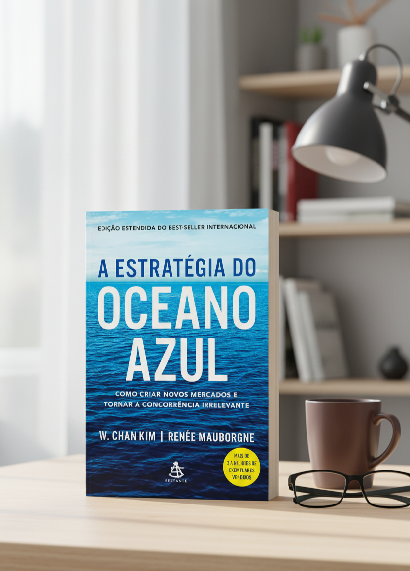 Capa do livro A estratégia do oceano azul