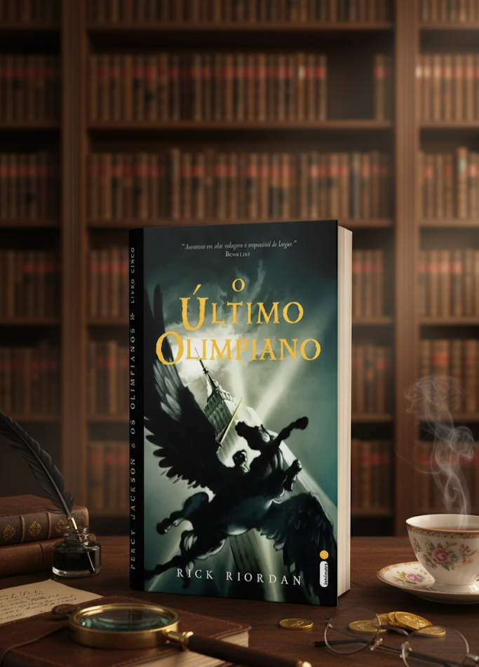 Capa do livro Percy Jackson e os Olimpianos: O Último Olimpiano